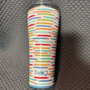 Swig Life Teacher Life 32oz Colorful Pencil Tumbler